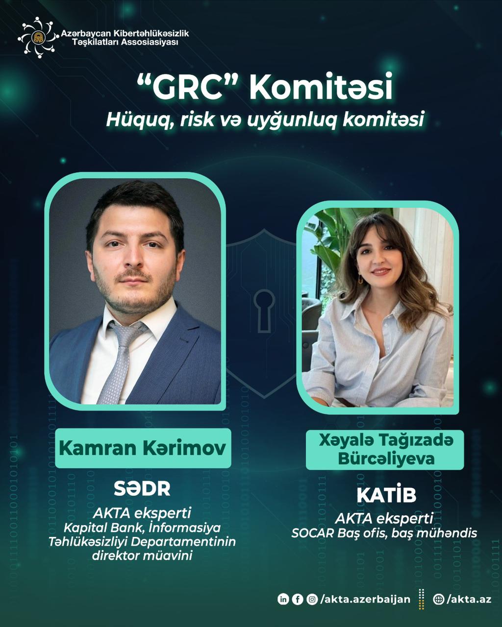 AKTA-nın ekspert komitələrinə yeni sədr və katiblər təyin olunub