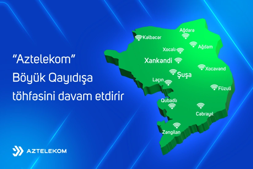 Qarabağ və Şərqi Zəngəzurda ötən il rabitə infrastrukturu ilə bağlı görülmüş işlər açıqlanıb