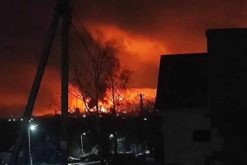 PUA qalıqları Volqoqrad vilayətindəki neft bazasında yanğına səbəb olub