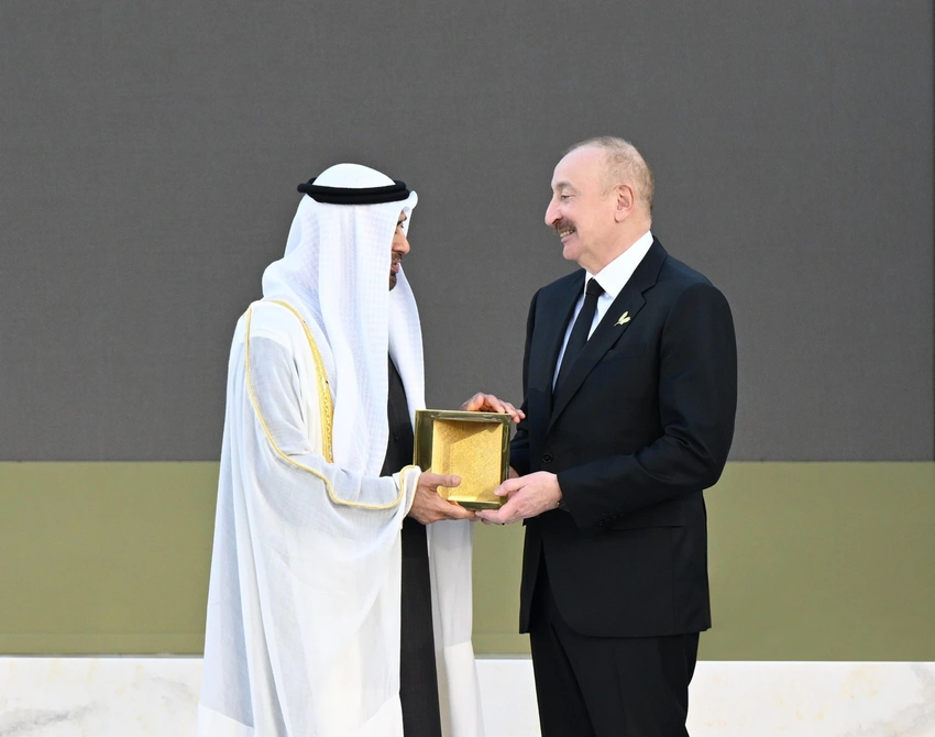 İlham Əliyevə "Zayed İnsan Qardaşlığı Mükafatı" təqdim olunub