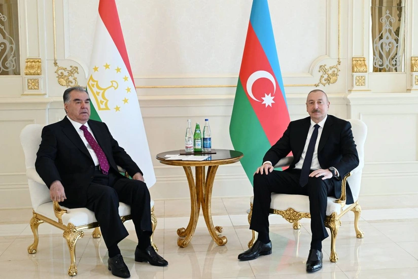 Tacikistan Prezidenti İlham Əliyevi "Zayed İnsan Qardaşlığı Mükafatı"na görə təbrik edib