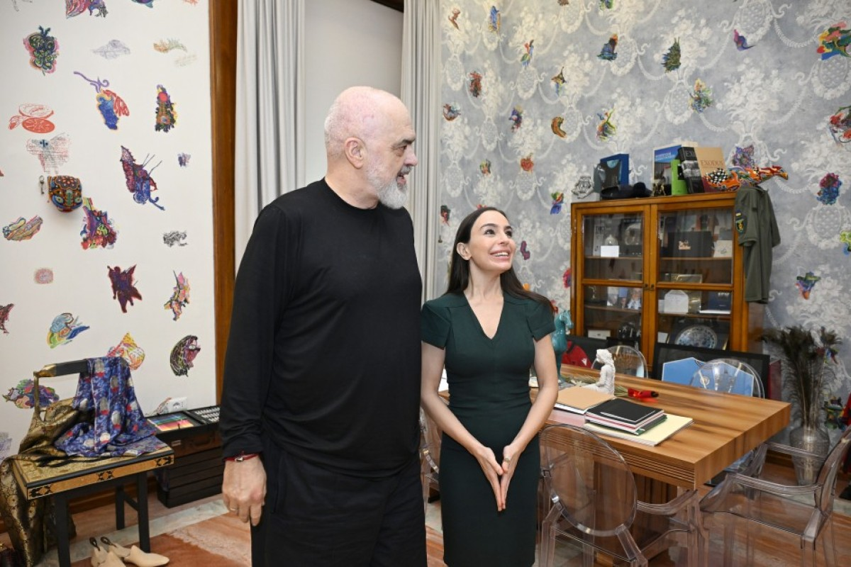 Leyla Əliyeva və Edi Rama Tiranada bir araya gəlib