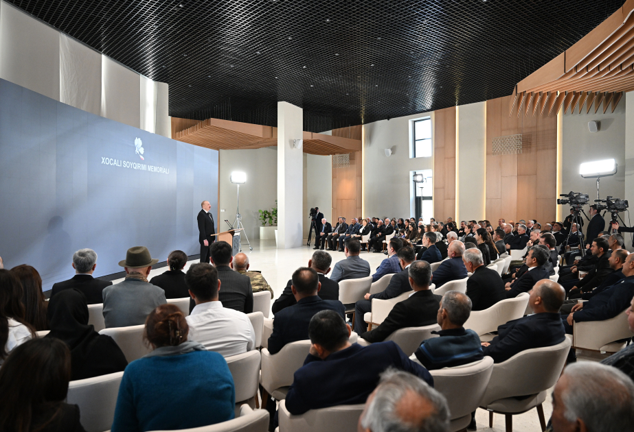 Prezident İlham Əliyev: Memorial Kompleksin timsalında biz Azərbaycan xalqının əyilməz ruhunu görürük