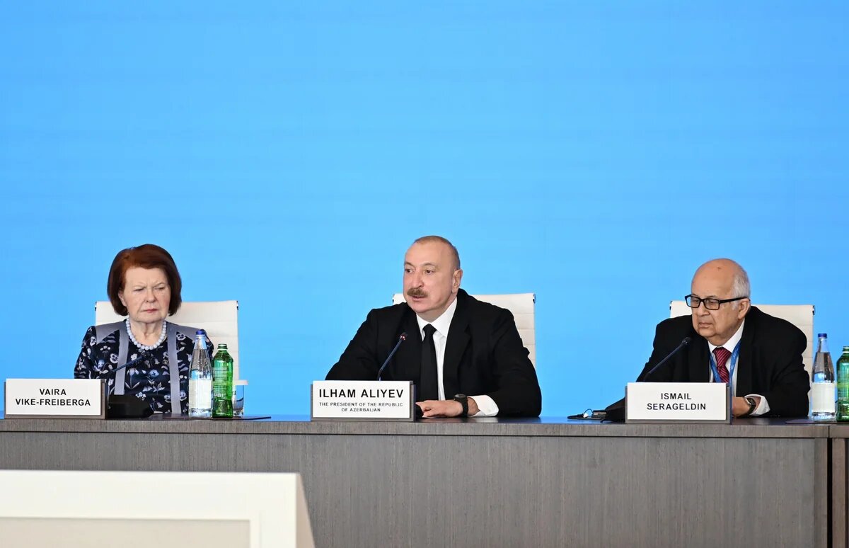 Prezident İlham Əliyev XIII Qlobal Bakı Forumunun açılış mərasimində çıxış edib