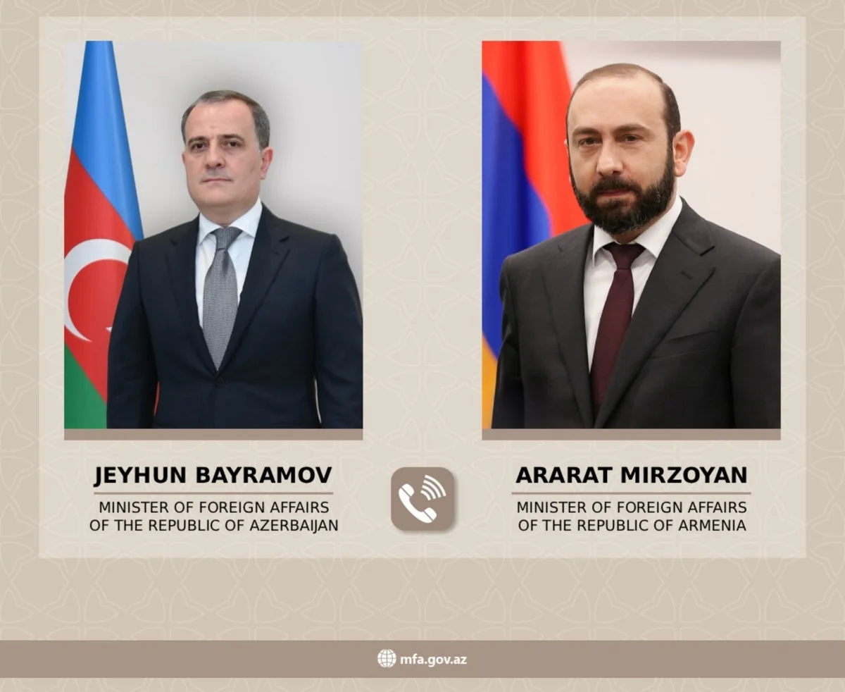 Ceyhun Bayramov ilə Ararat Mirzoyan arasında telefon danışığı olub