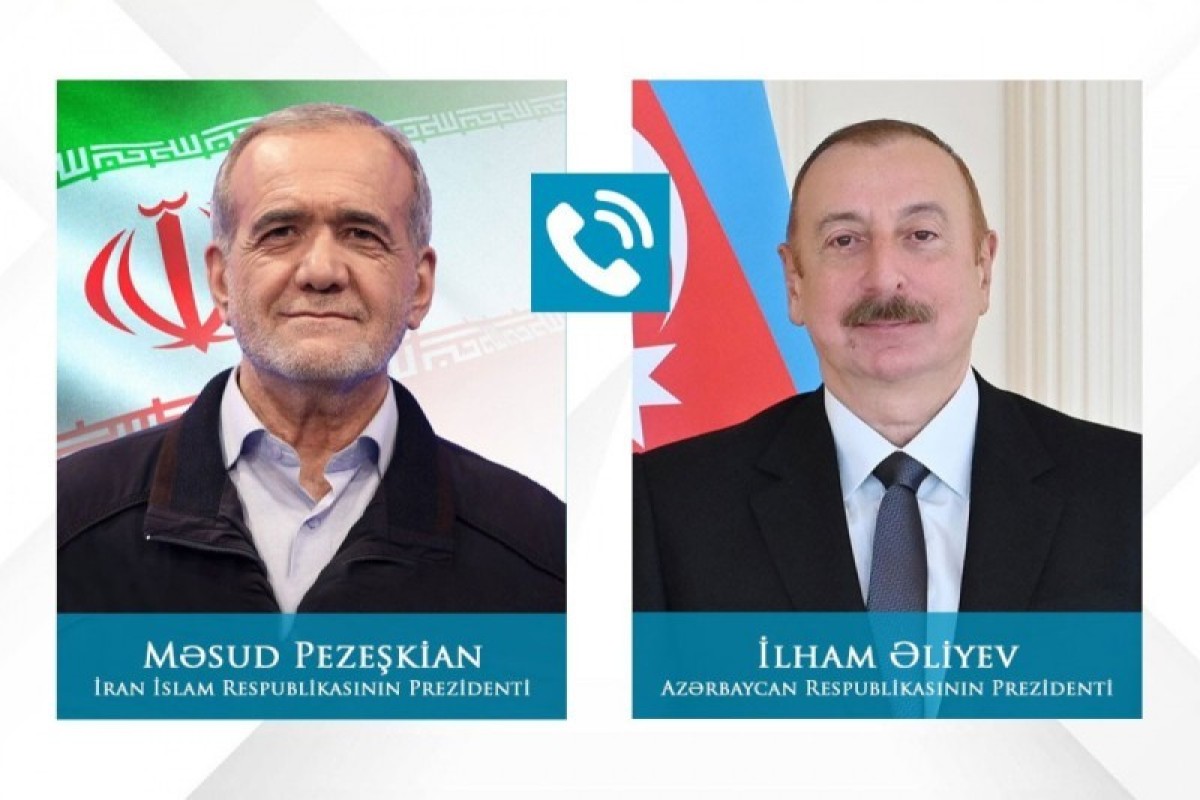 İran İslam Respublikasının Prezidenti Məsud Pezeşkian Azərbaycan Respublikasının Prezidenti İlham Əliyevə zəng edib