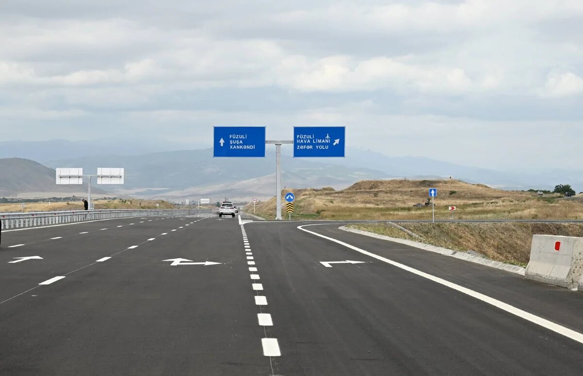 Əhmədbəyli–Füzuli–Şuşa avtomobil yolunun 81,3 kilometrlik hissəsi ödənişli olacaq