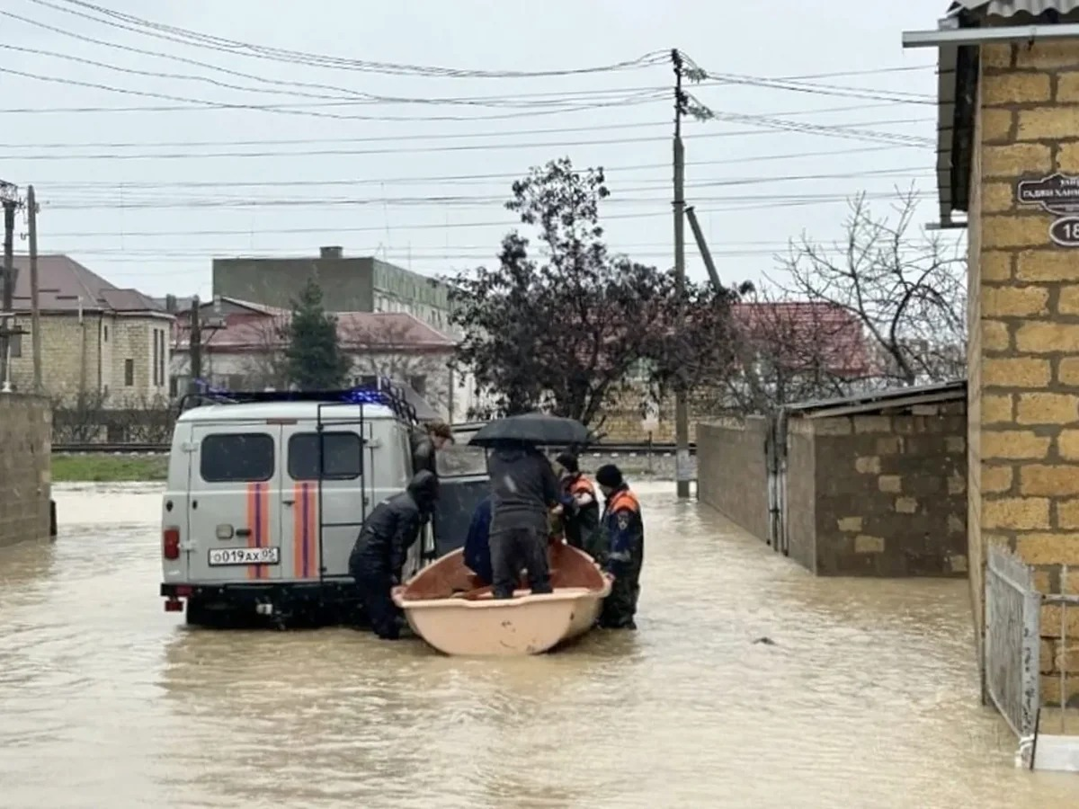 Rusiya FHN Dağıstanda daşqınla bağlı son vəziyyəti açıqlayıb