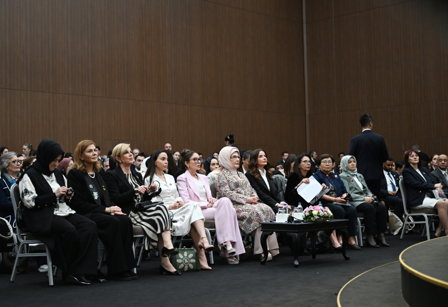 Azərbaycanın birinci xanımı Mehriban Əliyeva Antalyada “Fələstində sülh naminə birləşərək: Təhsil sisteminin məhv edilməsi ilə mübarizə və gələcəyin qorunması” adlı paneldə iştirak edib