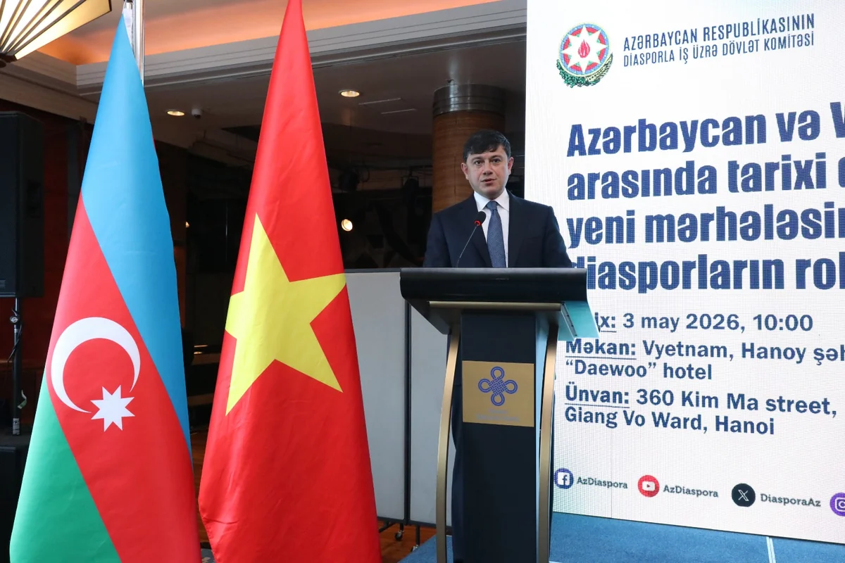Diasporla İş üzrə Dövlət Komitəsinin sədri Vyetnama səfər edib, Azərbaycan icması ilə görüşüb